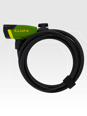 Замок велосипедный CLUXX Gardia 850K Green/Black