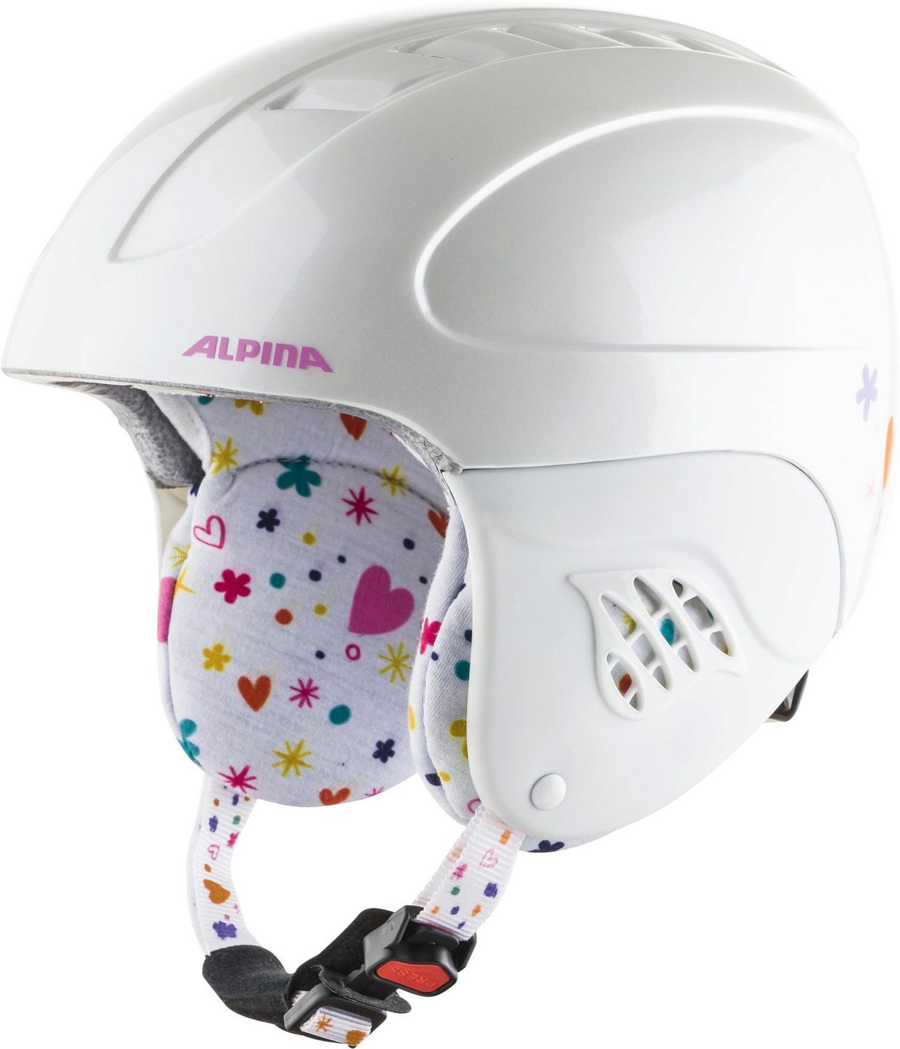 Шлем детский ALPINA Carat White-Deco
