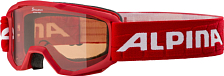 Очки горнолыжные Alpina 2021-22 Piney Red/Orange S2