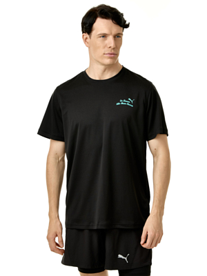 Футболка беговая Puma Graphics Slogan Black
