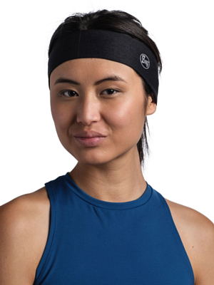 Повязка Buff CoolNet UV Slim Headband Solid Black
