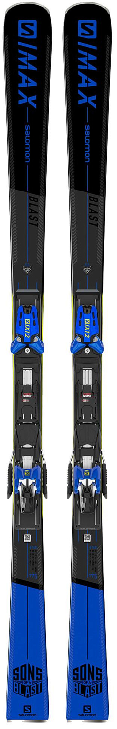 Горные лыжи с креплениями SALOMON 2020-21 X S/MAX BLAST + X12 TL GW Blue W BR