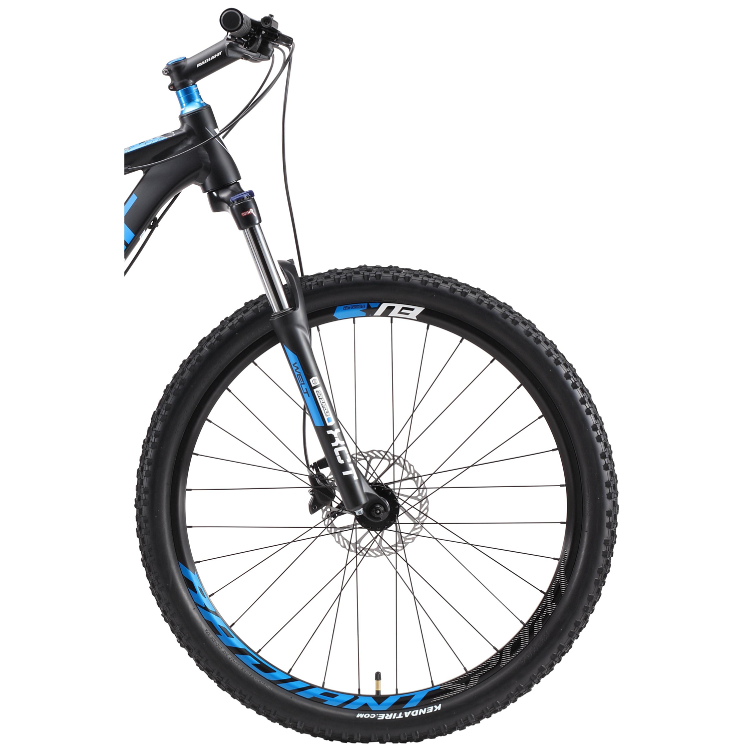 Велосипед Welt Rockfall 3.0 27 2019 matt black/blue/white