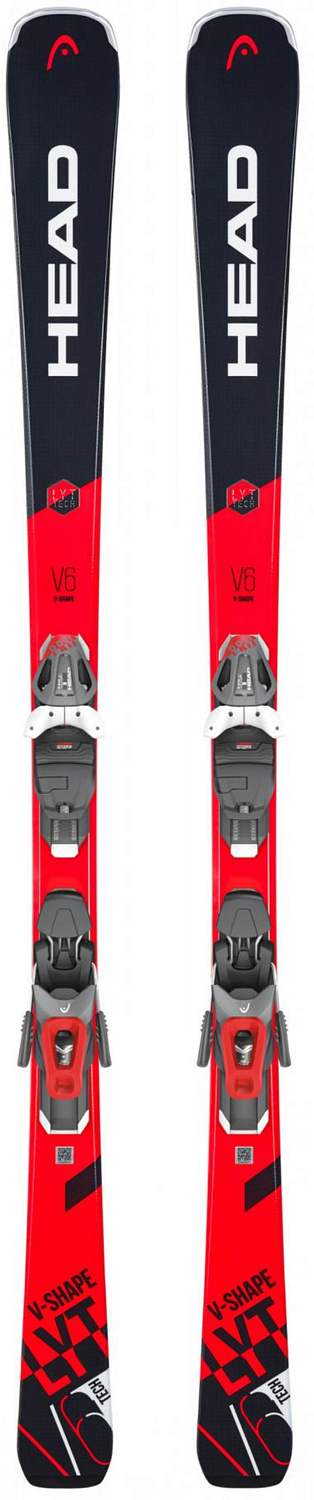 Горные лыжи с креплениями HEAD 2019-20 V-Shape V6 LYT-PR black/red + PR 11 BRAKE 85 [G]