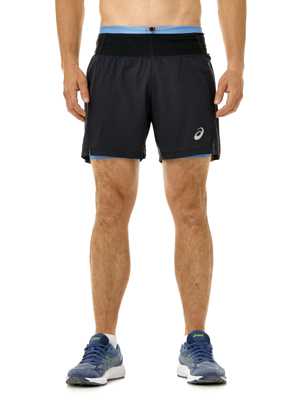 Шорты для бега Asics Fujitrail Black/Blue