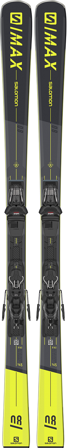 Горные лыжи с креплениями SALOMON 2020-21 E S/MAX 8 + M10 GW Black L80