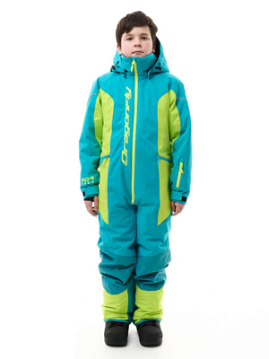 Комбинезон сноубордический детский Dragonfly Gravity DarkGreen/Lime