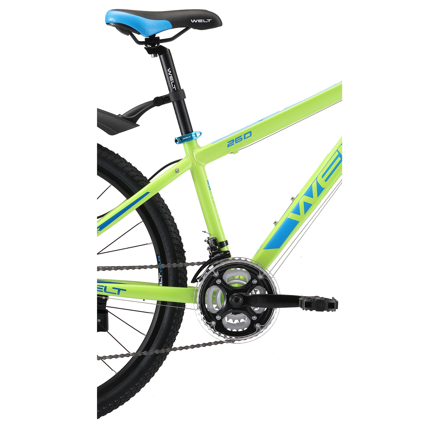 Велосипед Welt Peak 26 Disc 2019 Acid Green/Blue