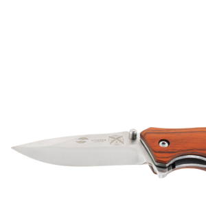 Нож Stinger Knives 110 мм рукоять дерево/сталь Серебристый/Коричневый