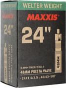 Велокамера Maxxis 2022 24X1.5/2.5 (40/63-507) 0.8 LFVSEP48 B-CAP