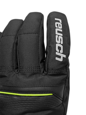 Перчатки REUSCH Snow King Black/Neon Green