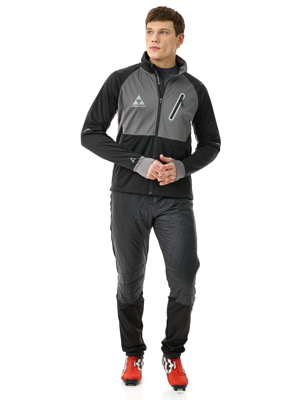 Куртка беговая FISCHER Asarna Black/Anthracite