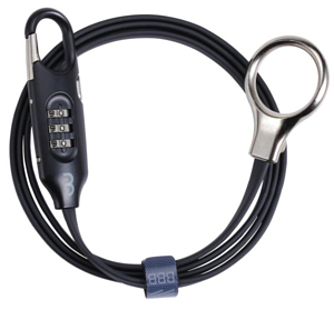 Замок велосипедный BBB LoopSafe coil cable Black