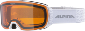 Очки горнолыжные ALPINA Nakiska White Matt/Orange S2