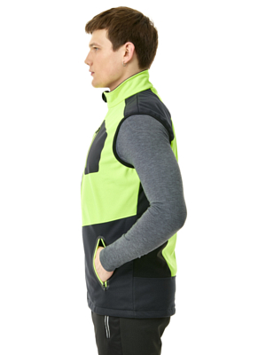 Жилет FISCHER Softshell Warm Black/Lime