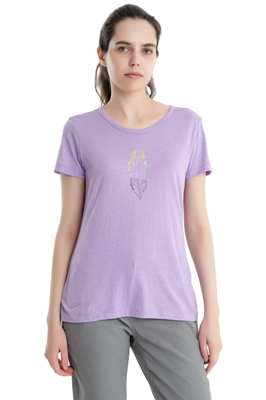 Футболка Maier Sports Feather Tee Viola Melange