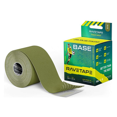 Кинезиотейп RaveTape Base 5×5 Green