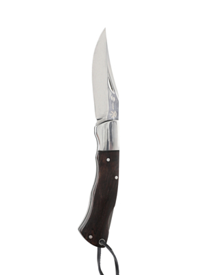 Нож Stinger Knives 92 мм рукоять сталь/дерево Коричневый