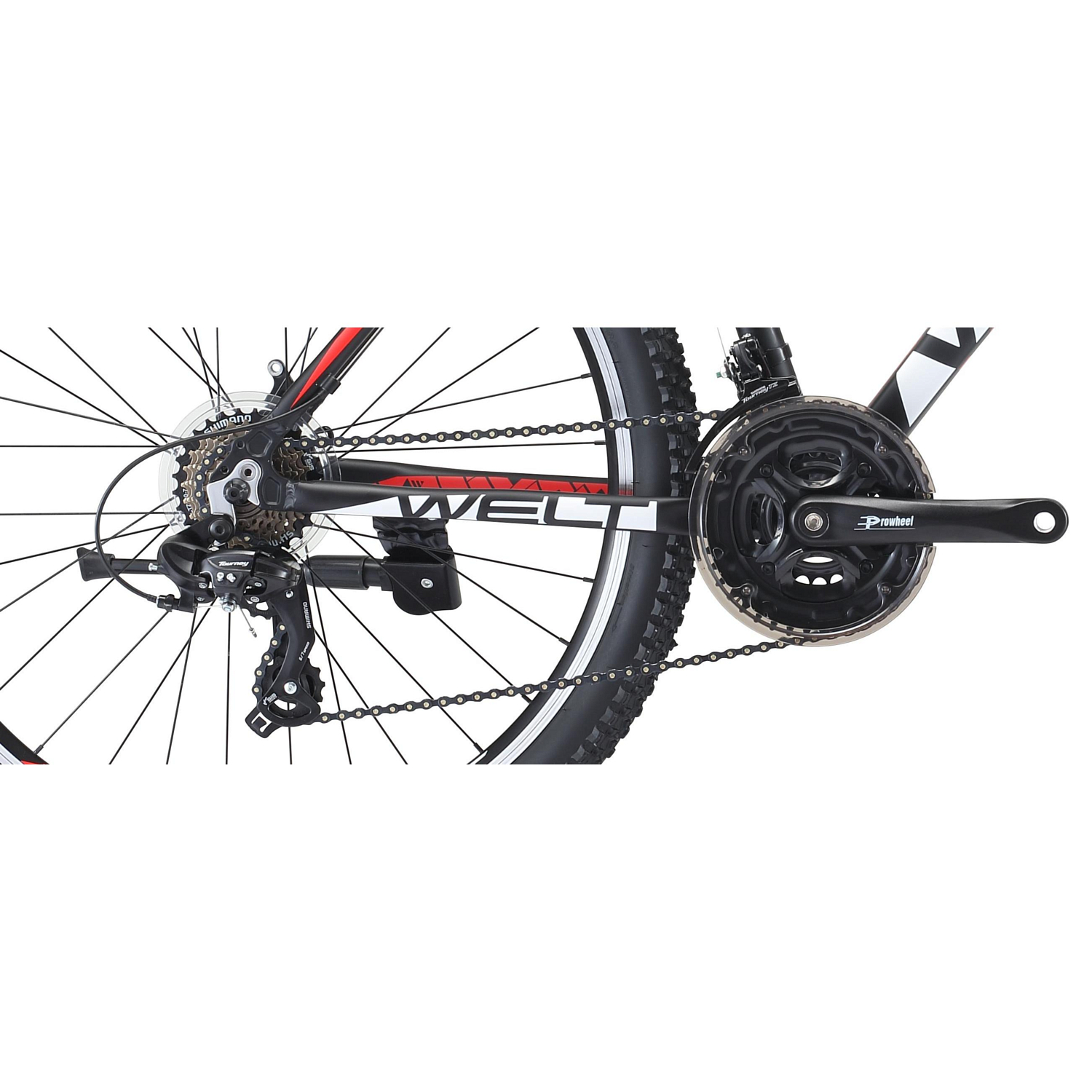 Велосипед Welt Ridge 1.0 V 2019 matt black/white/red