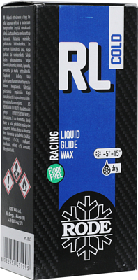 Бесфтористый парафин скольжения жидкий RODE Racing Liquid Cold -6C°... -15C° 80 ml