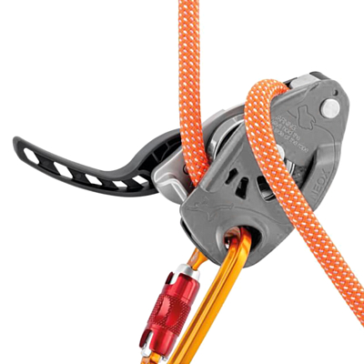 Страховочно-спусковое устройство PETZL Neox Gray
