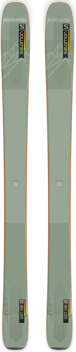 Горные лыжи SALOMON 2021-22 Qst 106 Oil Green/Orange