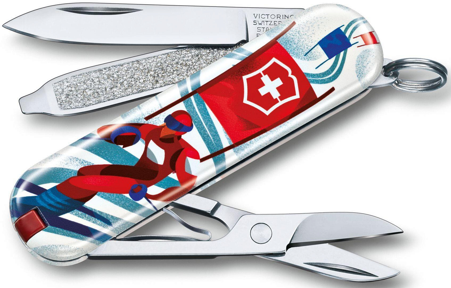 Нож Victorinox брелок Classic &quot;Ski Race&quot;, 58 мм, 7 функций
