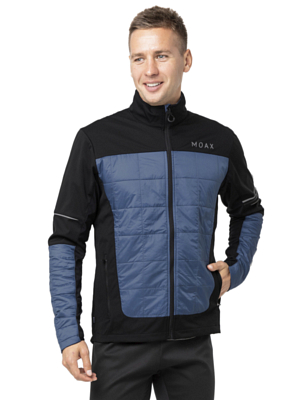 Куртка беговая MOAX Navado Hybrid Серо-Синий