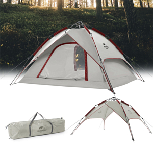 Палатка кемпинговая Naturehike Automatic Tent For 4 People Grey/Red