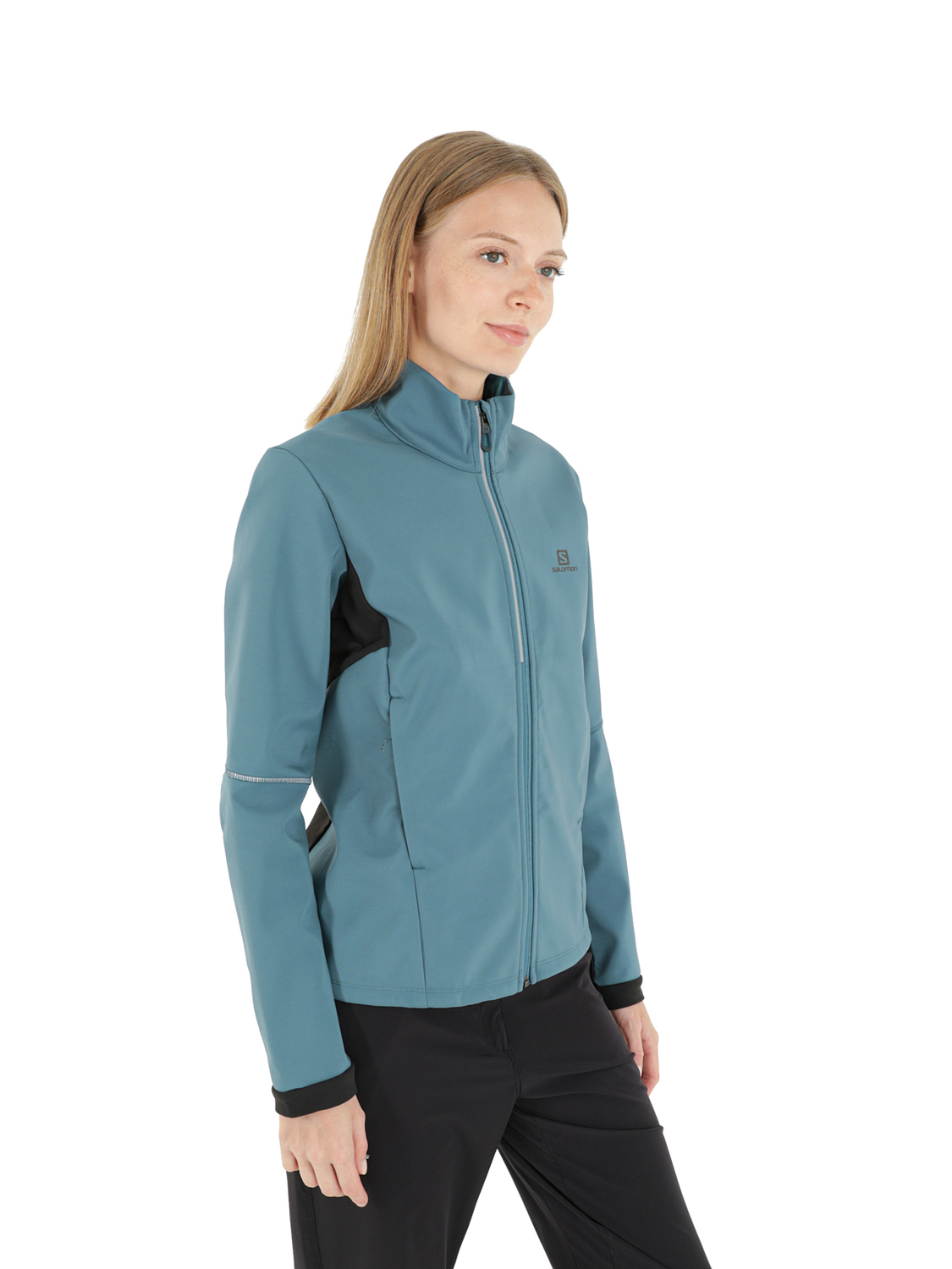 Куртка беговая SALOMON Agile Softshell W Blue