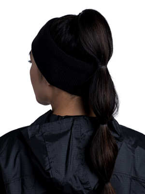 Повязка Buff Crossknit Headband Solid Black