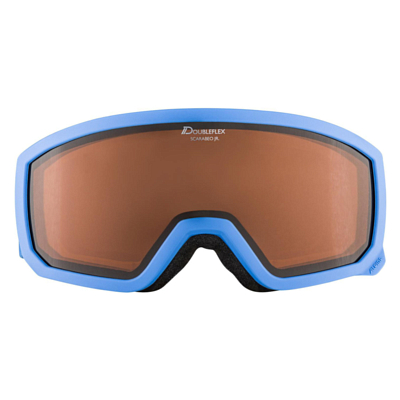 Маска горнолыжная ALPINA Scarabeo Jr Lightblue Matt/Orange S2