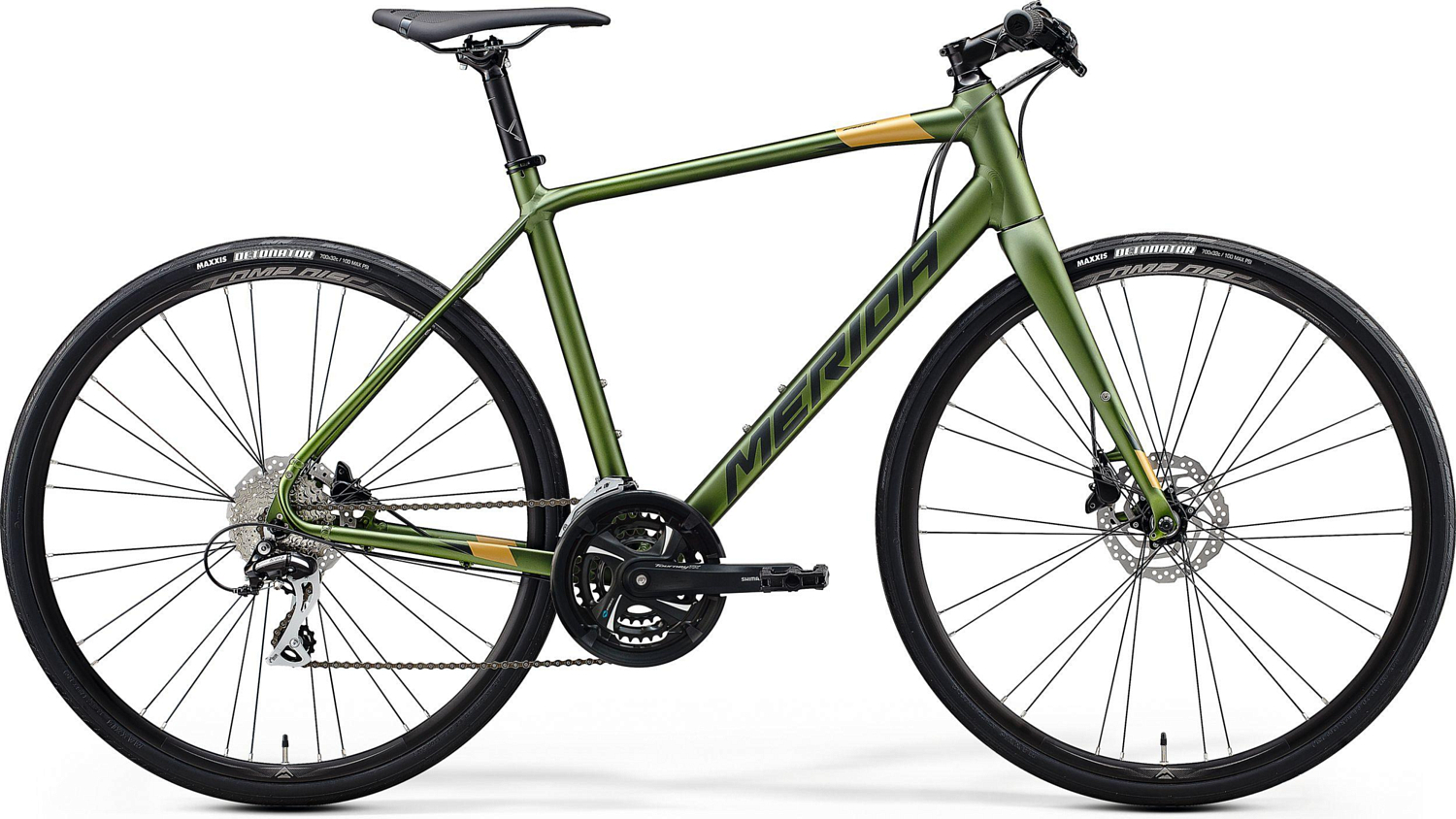 Велосипед MERIDA Speeder 100 2020 Matt Fog Green/Dark Green/Gold