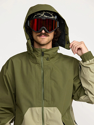 Куртка сноубордическая мужская Volcom Longo GTX Dark Olive