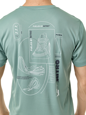 Футболка беговая Puma Graphics Nitro Green Moon