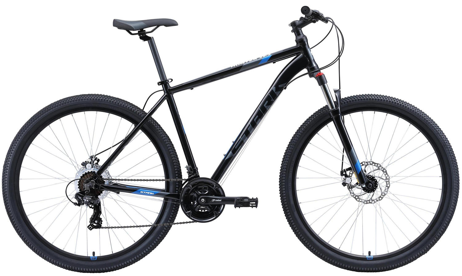 Велосипед Stark Hunter 29.2 D 2020 черный/серый/голубой