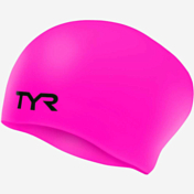 Шапочка для плавания TYR 2022 Wrinkle Free Silicone Cap Розовый