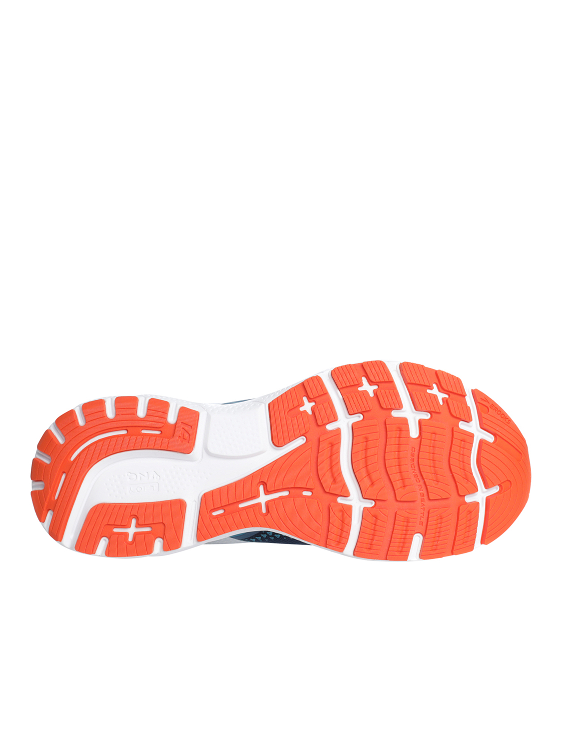 Кроссовки BROOKS Ghost 14 Titan/Teal/Flame купить по цене 9990 руб, магазин «Кант»