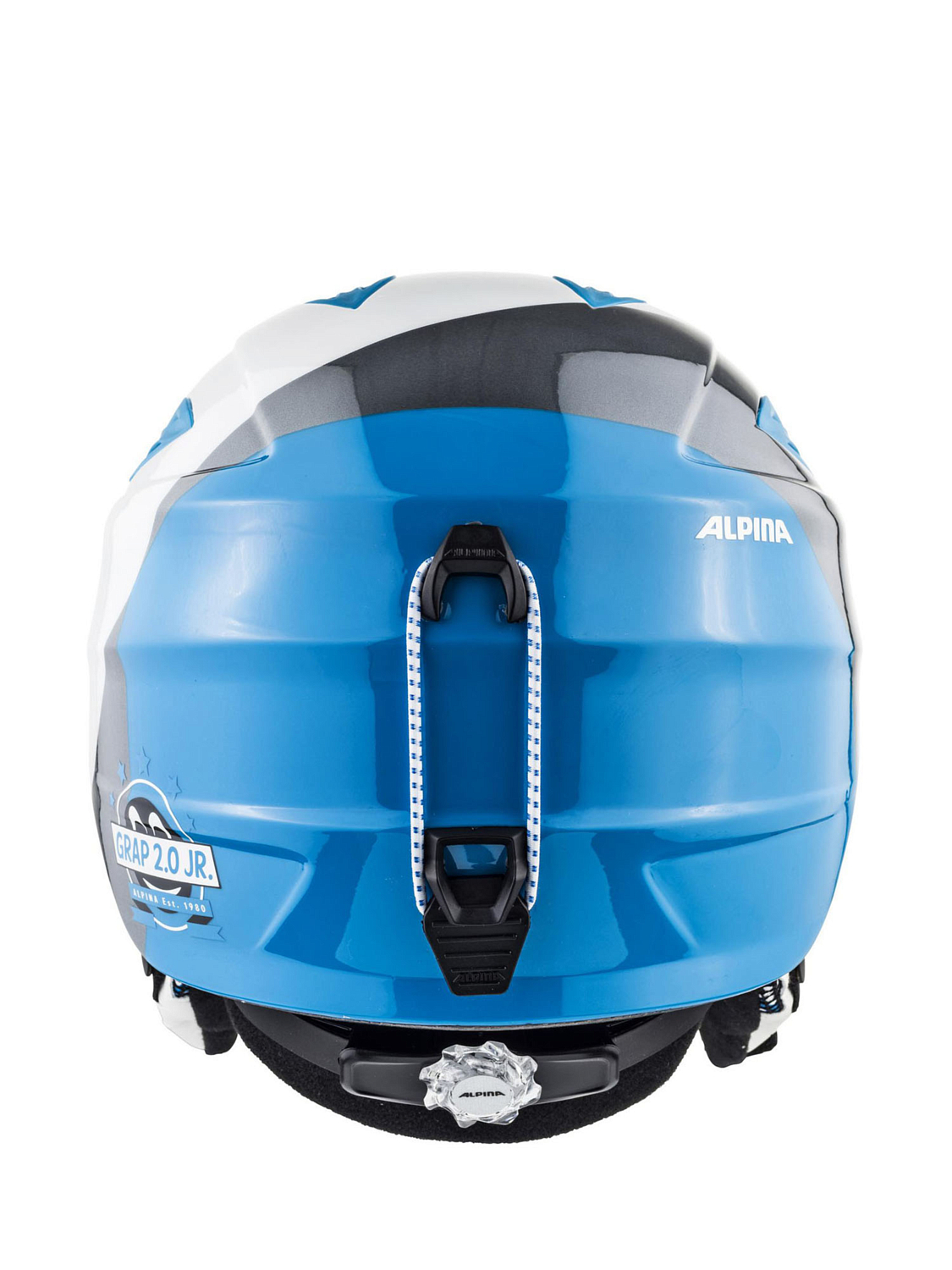 Шлем детский ALPINA Grap 2.0 Jr White/Silver/Blue