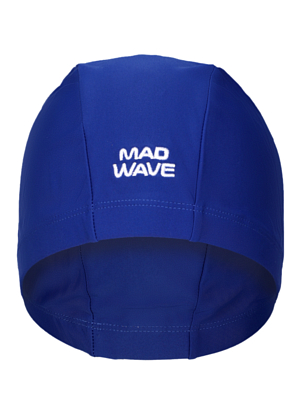 Шапочка для плавания MAD WAVE Adult Lycra Blue