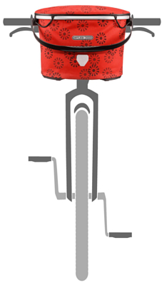 Сумка на велобагажник Ortlieb Up-Town Design - Floral 17,5л Red