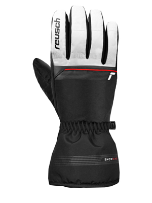 Перчатки REUSCH Snow King White/Fire Red/Black