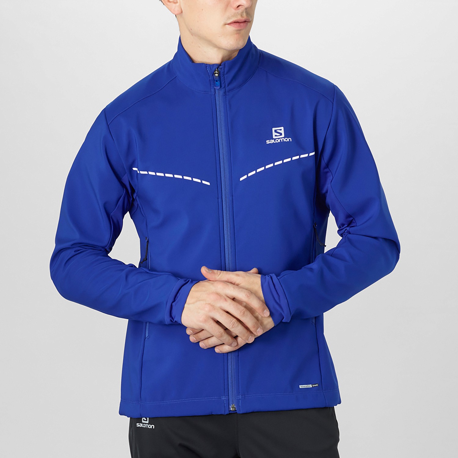 Куртка беговая SALOMON Agile Softshell Blue