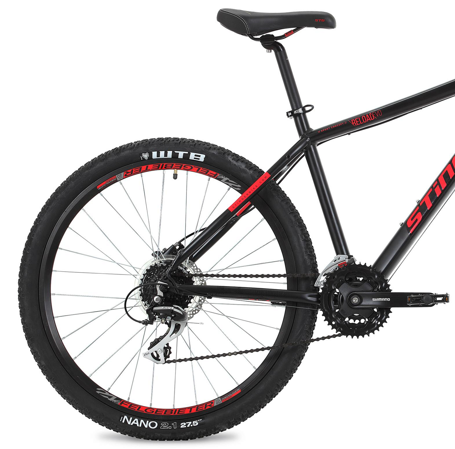 Велосипед Stinger Reload Evo 27,5 2019 черный