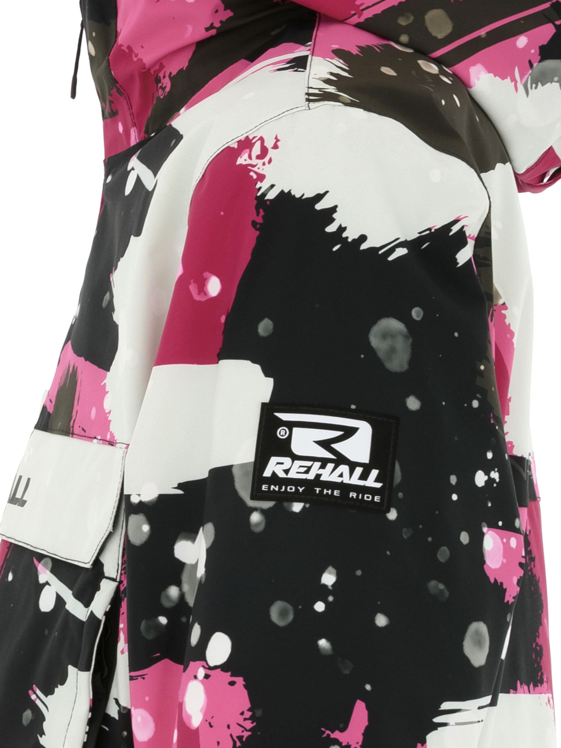 Куртка сноубордическая детская Rehall Loiza-R-Jr. Camo Abstract Brite Pink