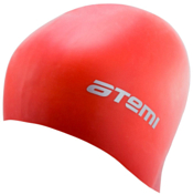 Шапочка для плавания Atemi 2022 силикон (б/м) Красный
