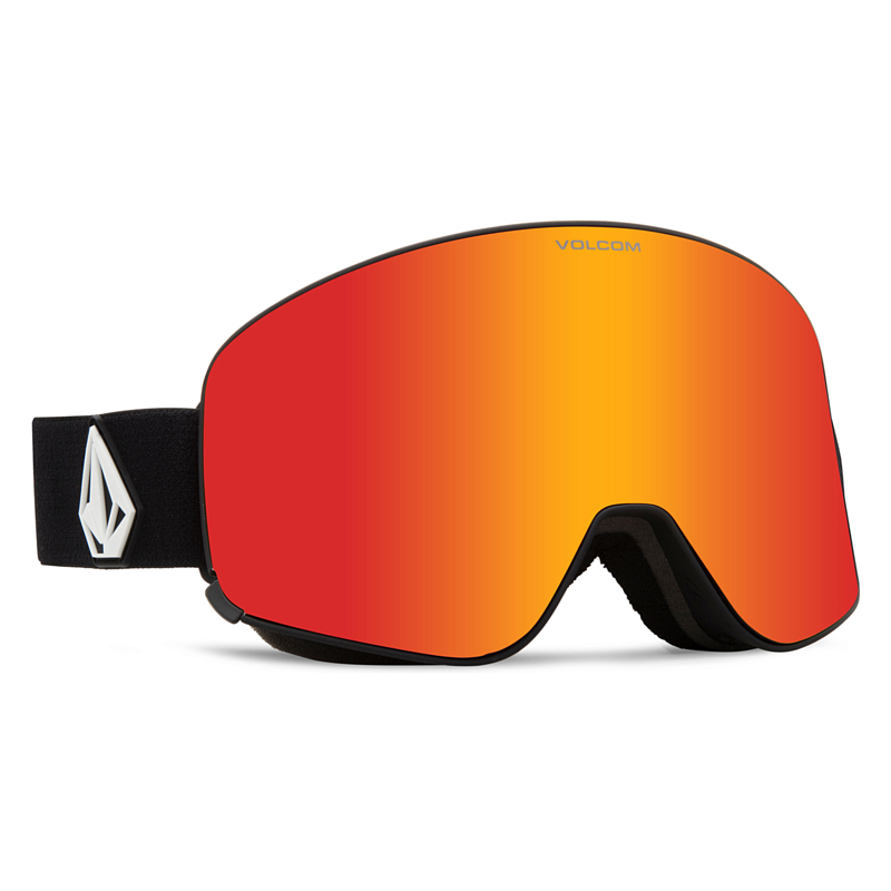 Маска горнолыжная Volcom Odyssey Matte Black/Red Chrome/Yellow