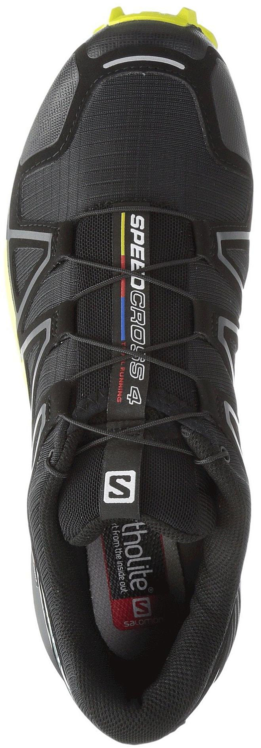 Беговые кроссовки для XC Salomon 2019 Speedcross 4 Black/Ever/Sulphur Spring