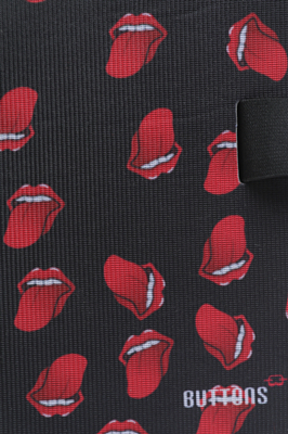 Сидушка Buttons Red mouths Черный