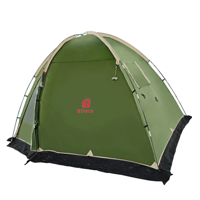 Палатка кемпинговая BTrace Dome 4 Зеленый